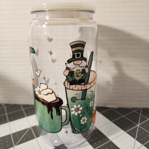 St. Patricks themed Plastic Tumbler